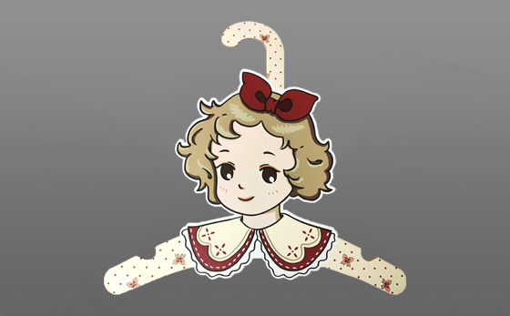 印刷卡通紙衣架