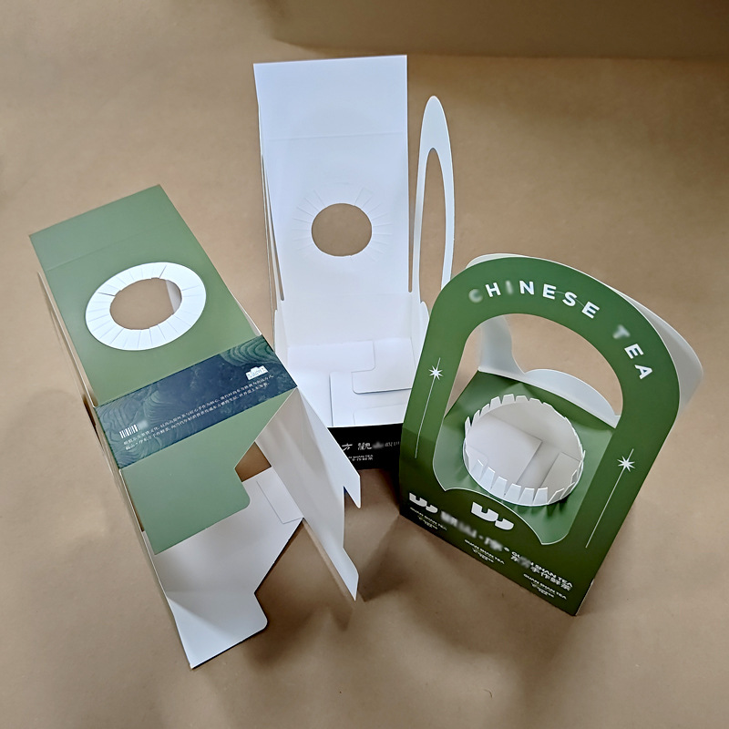 奶茶咖啡手提紙托 奶茶手提杯盒(圖5)